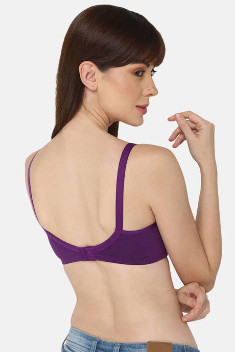 Intimacy Non-Padded Non-Wired High Coverage T-Shirt Bra - Magic Purple — image 4